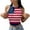 Light blue, variant on American Flag Halter Tank Tops for Women 4th of July Patriotic Tank Shirts Stars Stripes Graphic Tees Summer Tees Vest Sleeveless Crop Tops