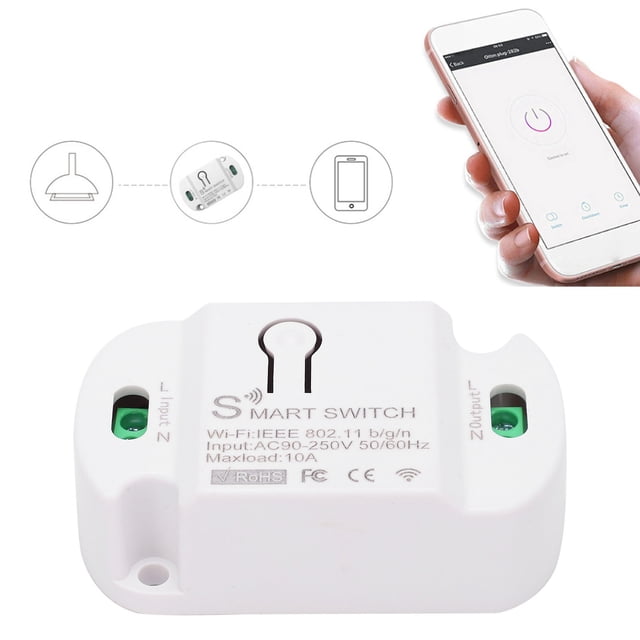 Smart Switch, AC 90-250V No se necesita un concentrador de luz inalámbrica wifi de encendido/apaguado para electrodomésticos