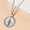 Silver, variant on unisex vintage compass charm necklace two color clavicle chain necklace