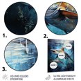 thumbnail image 3 of Designart "Marlins Jumping Fishing Majestic wall art I" Animals Metal Wall Art, 3 of 5