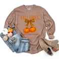 thumbnail image 6 of Coquette Thankful Grateful Blessed - Women's Garment Dyed Long Sleeve Graphic T-Shirt, 6 of 18