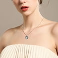 thumbnail image 3 of Coachuhhar Cat Crystal Necklace 925 Sterling Silver Cute Animal Pendant Necklace with Crystal Cat Jewelry Gifts Gifts for Women Cat Lovers, 3 of 8