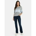 thumbnail image 2 of 99 Jane Street Women's and Women's Plus Fair Isle Pullover Sweater, Midweight, Sizes XS-4X, 2 of 5