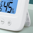 thumbnail image 6 of Indoor Thermometers Digital Meter Hygrometer Room Thermometer and Humidity Gauge with Clock Humidity Temperature Tool,1 x Thermohygrometer,White, 6 of 6