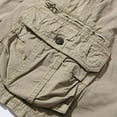 thumbnail image 7 of HOOMEUMY Men's Cargo Shorts Loose Fit Multi-Pockets Straight Solid Outdoor Work Shorts Straight Outdoor Work Shorts for Men Khaki 8, 7 of 7