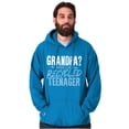 thumbnail image 5 of Young at Heart Grandpa Grandparent Hoodie Hooded Sweatshirt Men Brisco Brands 3X, 5 of 6