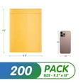 thumbnail image 2 of Yellow Kraft Bubble Mailers, Padded Self Seal Envelopes, 200 Count, 9.5 x 13 in, 2 of 7