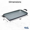 thumbnail image 6 of GoodCook Ceramic Nonstick Double Griddle, 18 in x 11 in (45.7 cm x 27.9 cm), Black, 6 of 11