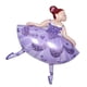 thumbnail image 5 of Ballet Dancing Girl Balloon Baby Shower Bautizo Fiesta Decoración Rosa Púrpura Sunnimix Juego de Globos de aluminio, 5 of 6