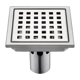 thumbnail image 2 of 304 stainless steel shower room WC large displacement dn50 anti - bug anti - odor square lattice, 150 * 150mM, 2 of 3