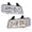 Clear Lens Chrome Housing Amber Reflector, variant on PIT66 Headlights Pair w/Bulbs Fit for Chevy Express 1500/GMC Savana 1500 2003-2014, Fit Chevy Express 2500 3500/GMC Savana 2500 3500 2003-2021 (Clear Lens Chrome Housing)