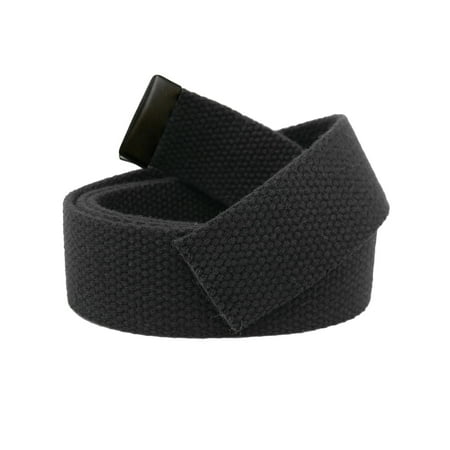 Replacement Canvas Web Belt 1.25 Military Width Black Tip Small