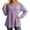 AB365 Purple, variant on Tisuna Long Sleeve T-Shirts For Women Lightweight Solid Color Crewneck Tops Ladies Work Office Tees Size Xxl