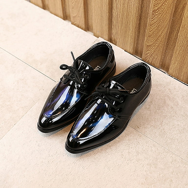 Leather dress shoes for boys best sale