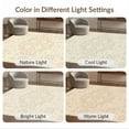 thumbnail image 7 of ODIKA Beige Repeating Faded Geometric Interlocking Motifs Vintage Neutral Non-Slip Flatwoven for Living Room, Under Sectional, Family, 7 of 7