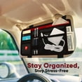 thumbnail image 4 of Firestone Universal Car Sun Visor Organizer with 8 Compartments, Durable Design, Easy Installation - Black/Red, 4 of 7