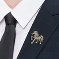 thumbnail image 3 of SmartBy Retro Horse Brooch Rhinestone Inlaid Horse Pin Zodiac Year Animal Brooch Men Women Suit Accessory for Handbag Clothes Decoration, 3 of 7