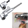 thumbnail image 3 of 2pcs 105 1/4 Inch Right Angle Drill Adapter With Hex Shank Screwdriver Extension Drill, Bit Holder, Right Angle Screwdriver Attached Magnetic Bit Hold, 3 of 5