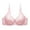 Pink, variant on loopsun Womens Plus Size Bra,Women's Lace With Steel Ring Solid Color Double Breasted Push Up Bra