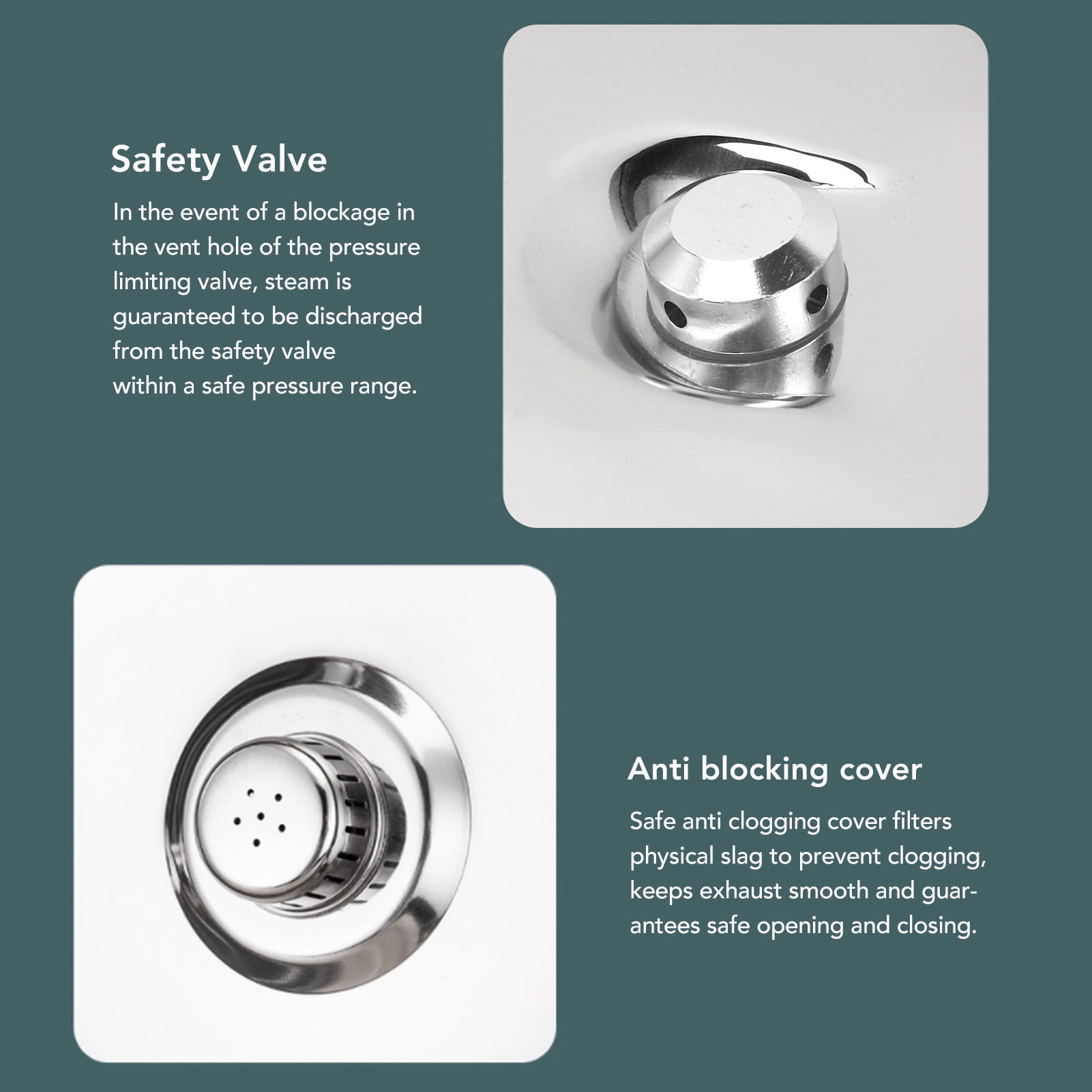 Stainless Steel Pressure Cooker, Security Handle Pressure Cooking Pot with Safety Valve, Stainless Steel Induction Suitable Pressure Pan For All Kinds Of Cooktops (8L)