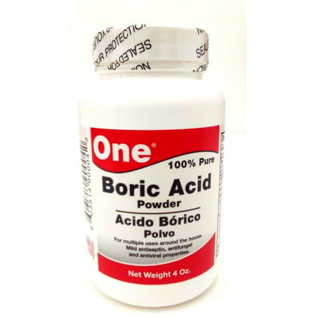 BORIC ACID POWDER 100% PURE  -ACIDO BORICO EN POLVO  NET WT 4 (Best Way To Use Boric Acid To Kill Roaches)