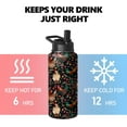 thumbnail image 4 of 32oz Corgi Water Bottle with Handle and Flip Straw, Dog Animal Sports Stainless Steel Insulated Cup Travel Coffee Mug Tumbler, Birthday Mothers Day Chritmas Gifts for Women, 4 of 6