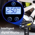 thumbnail image 4 of Electric Car Tire Inflator Portable 150PSI Cordless Air Compressor 2000mAh USB Rechargeable Battery Handheld Digital Car Tire Air Pump with LED Light and Nozzles for Car Motorcycles Picku, 4 of 11