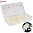 thumbnail image 2 of Spencer 500PCS Acrylic Artificial Nails Lady French Style Clear False Half Nail Art Tips Manicure with Box for Nail Art Salons and Home DIY "Natural", 2 of 9