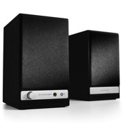 Audioengine HD3 Wooden Wired Bluetooth Stereo Amplifier Bookshelf Speakers - Pair (Satin Black)
