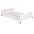 thumbnail image 6 of Full Over Full Bunk Beds with Desk and Drawers, Wood Full Size Loft Bed,  L-Shaped Bunk Bed for Kids Boys Girls Teens Bedroom, White, 6 of 9
