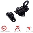 thumbnail image 2 of ShenMo Aluminum Alloy Automatic Spring Latch - Smoothing Door Latch - Automatic Latch - Spring Latch - For All Types of Interior Doors - Black, 2 of 3