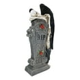 thumbnail image 3 of Large Winged Death Angel Grim Reaper Skeleton By Graveyard Tombstone Figurine, 3 of 9