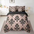 thumbnail image 2 of Manfei Western Damask Print Twin Bedding Sets 7-Piece for Adult, Vintage Flower Floral Bedding Comforter Set, Bohemian Mandala Reversible Sheet Sets, Breathable Home Decor, 2 of 7