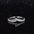 thumbnail image 2 of 2Ct Round Cut Lab Created Diamond Engagement Ring 14K White Gold Plated, 2 of 4