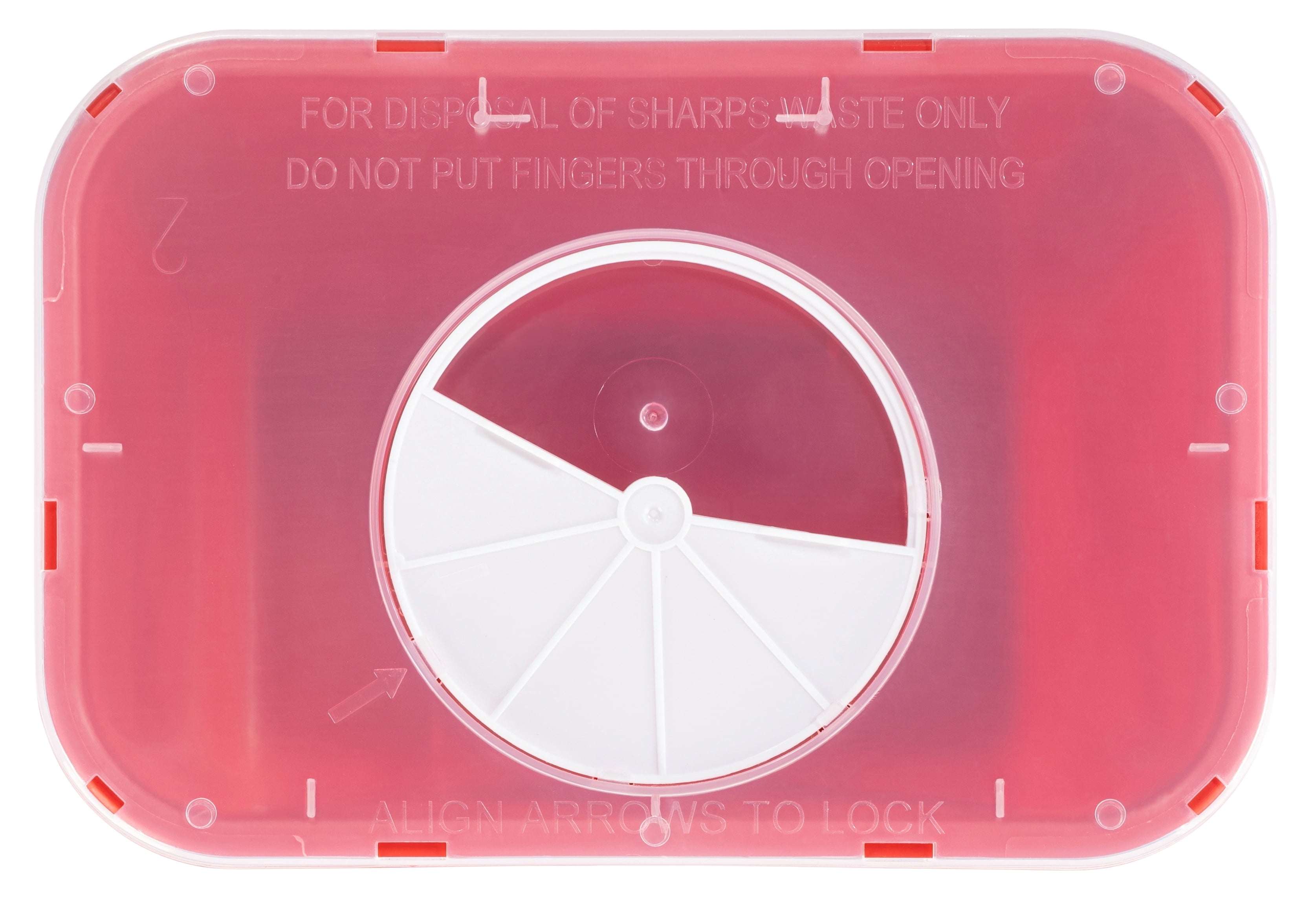 Dealmed Sharps Container, 2 Gallon Rotor Opening, Red (Case of 20)