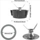 thumbnail image 4 of 5X Accesorios de Licuadoras Compatibles para la Base de Cuchillas de Licuadora, Compatibles para Osterizer las Piezas de Repuesto de Licuadora, 4 of 6