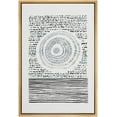 thumbnail image 2 of PixonSign Framed Wall Art Black & White Circle Polygon Landscape Abstract Geometric Paintings Minimalism Modern Art Decorative Boho Canvas Prints Fine Art for Rooms - 24"x36"x3 Natural, 2 of 5