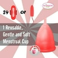 thumbnail image 2 of Blossom Cup Menstrual Silicone Cup for period (Small Red), 2 of 3