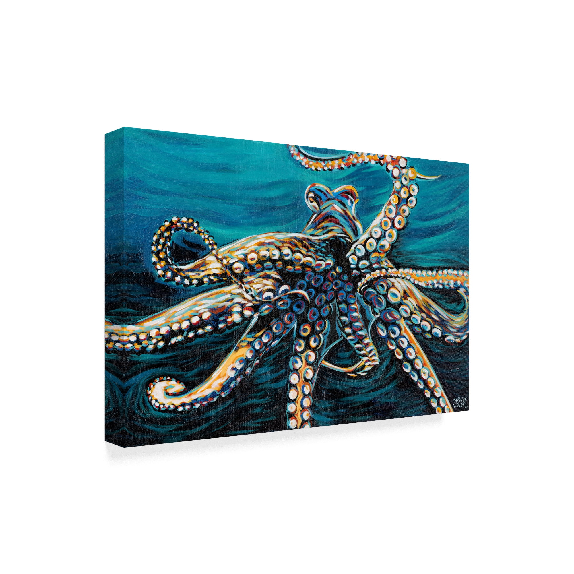 Trademark Fine Art 'Wild Octopus II' Canvas Art by Carolee Vitaletti