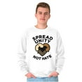 thumbnail image 5 of Spread Unity Not Hate Social Justice Sweatshirt for Men or Women Brisco Brands X, 5 of 6