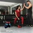 thumbnail image 6 of HolaHatha 3, 5, and 8 Pound Dumbbell Hand Weight Set with Storage Rack, 6 of 12