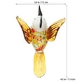 thumbnail image 2 of HOOWIFFY Handmade Glass Hummingbird Tabletop Ornament Set of 3 Lightweight Assorted Color Decorative Figurines, 2 of 6