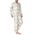 thumbnail image 2 of Sikiie Submarine Ship Mens Pajama Set, Soft Warm Long Sleeve Sleepwear, Cozy Button-Down Pjs for Men-Small, 2 of 7