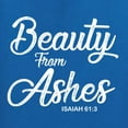 thumbnail image 5 of Wild Bobby Beauty From Ashes Isaiah 61:3 Inspirational/Christian Women Standard V-Neck Tee, Royal, Large, 5 of 5