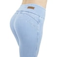 thumbnail image 2 of Fashion2Love Shaping Pull On Butt Lift Push Up Yoga Pants Stretch Indigo Denim Skinny Jeans, 2 of 8