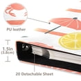 thumbnail image 3 of FORMRS 3 Ring Photo Album 4"x6" Self Adhesive Large Capacity PU Leather Cover, Striped Crab, 3 of 8