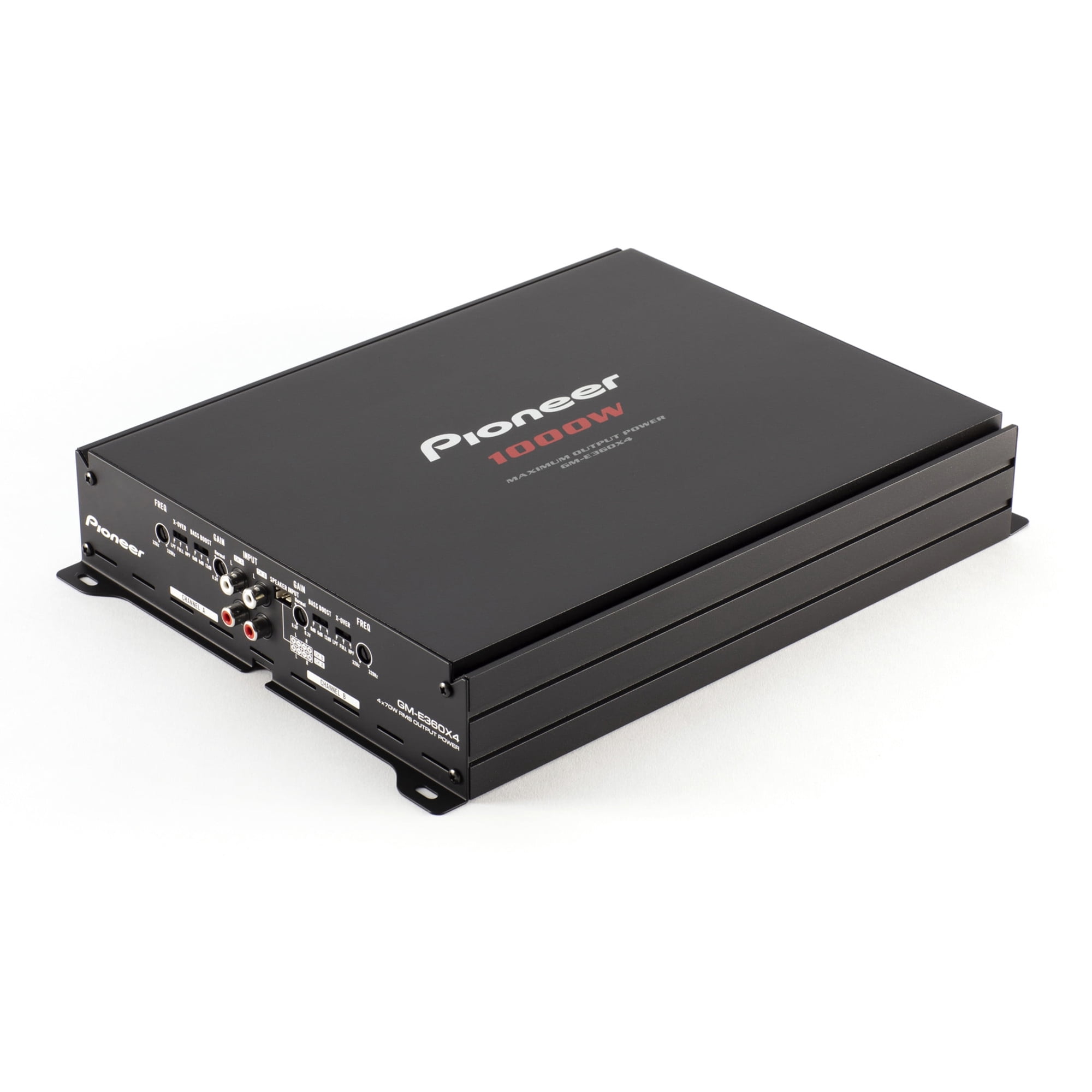 Pioneer GM-E360X4 4-Channel Bridgeable Car Amplifier, 1000W Max Power, HPF/LPF & Bass Boost