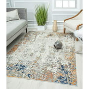 Rugs America PS25A Area Rug, 2'6" x 8', Speckled Ochre