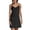 /c33Black141, variant on WEIGFI Womens Summer Dresses For Wedding Guest Elegant Bodycon Casual Club Evening Party Dress Crew Neck Spaghetti Straps Stretchy Loose Fit Solid Color Stylish Vacation Sundress,Black,L
