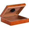 thumbnail image 2 of Quality Importers 20 Cigar Travel Humidor - Burl, 2 of 5